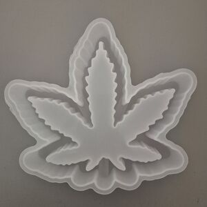 White Leaf-Shaped Silicone Mold For Resin